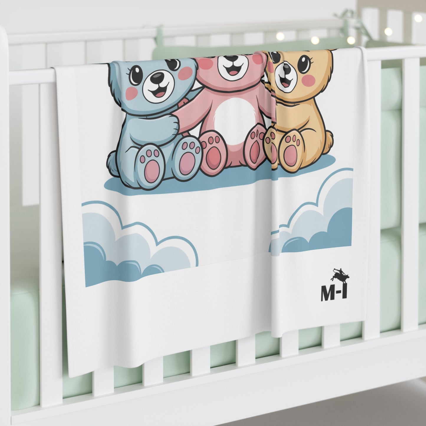 Cuddly Bear Baby Swaddle Blanket