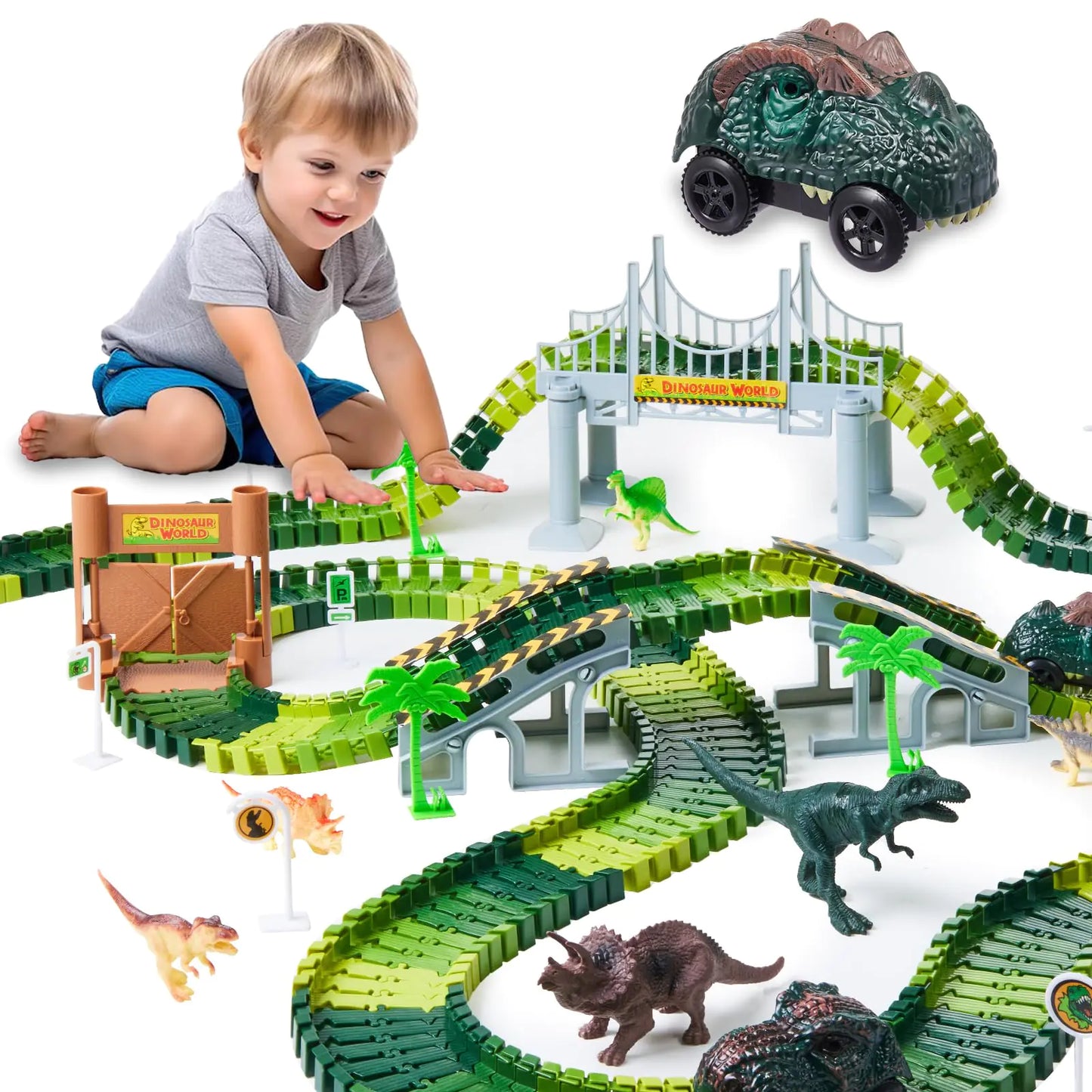 Dino Dash 288-Piece Race Track Set