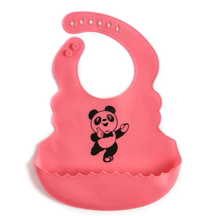 Silicone Baby Mealtime Bib with Catch Pocket