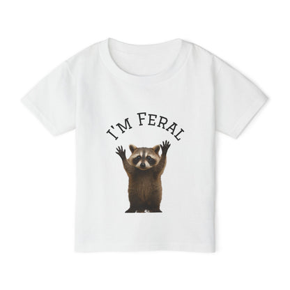 Feral Raccoon Toddler T-Shirt, Playful Kids Shirt, Funny Toddler Apparel, Animal Lover Gift, Cute Feral Design Tee