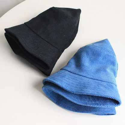 Oversized Corduroy Fisherman's Hat for Women