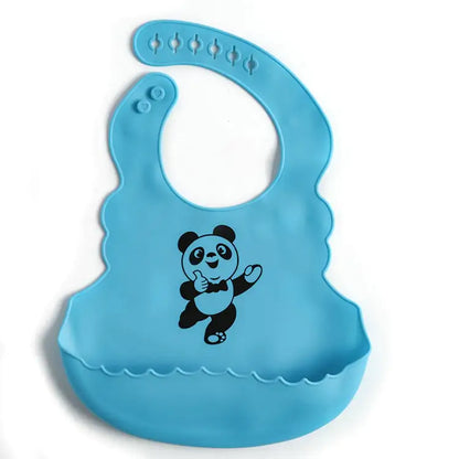 Silicone Baby Mealtime Bib with Catch Pocket