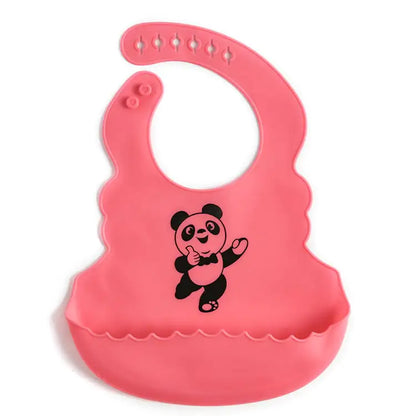 Silicone Baby Mealtime Bib with Catch Pocket