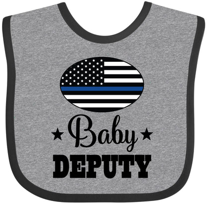 Blue Line Baby Deputy Bib