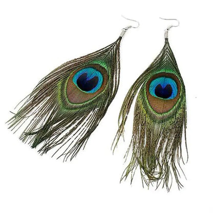 Elegant Feather Charm Earrings